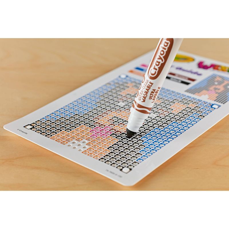 slide 5 of 5, Crayola Wixels Animal Activity Kit: Kids Craft Set with Markers & Patterns, Wixel Board, Ages 6+, 1 ct