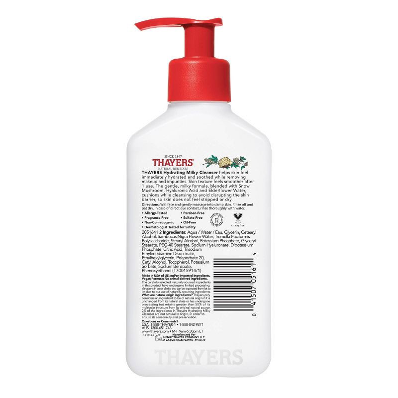 slide 2 of 8, Thayers Natural Remedies Hydrating Milky Face Wash - 8 fl oz, 8 fl oz