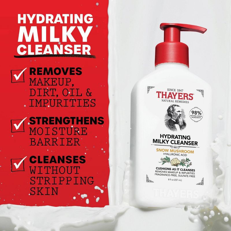 slide 3 of 8, Thayers Natural Remedies Hydrating Milky Face Wash - 8 fl oz, 8 fl oz