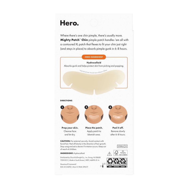 slide 2 of 8, Hero Cosmetics Hero Mighty Patch Chin - 10ct, 10 ct