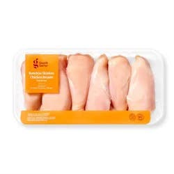 Fresh All Natural Boneless & Skinless Chicken Breast Value Pack - 2.5-5.25lbs - price per lb - Good & Gather™