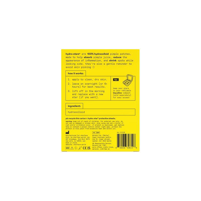 slide 2 of 4, Starface Hydro Star Pimple Patches Mini Pack - 16pc, 16 ct