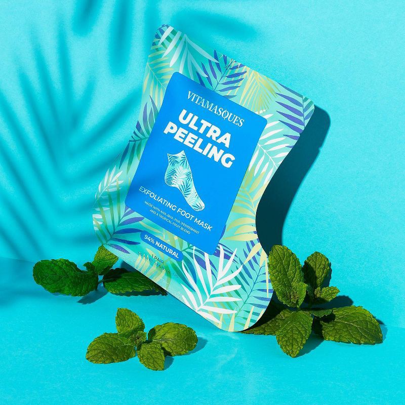 slide 3 of 10, Vitamasques Easy Foot Mask - Ultra Peeling - 1.35 fl oz, 1.35 fl oz