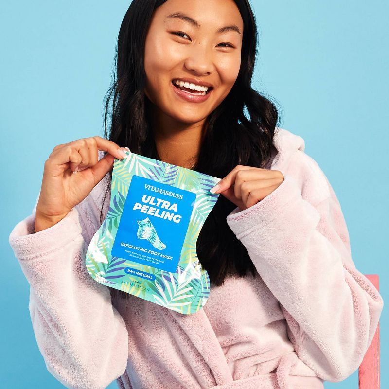 slide 8 of 10, Vitamasques Easy Foot Mask - Ultra Peeling - 1.35 fl oz, 1.35 fl oz
