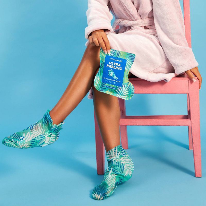 slide 9 of 10, Vitamasques Easy Foot Mask - Ultra Peeling - 1.35 fl oz, 1.35 fl oz