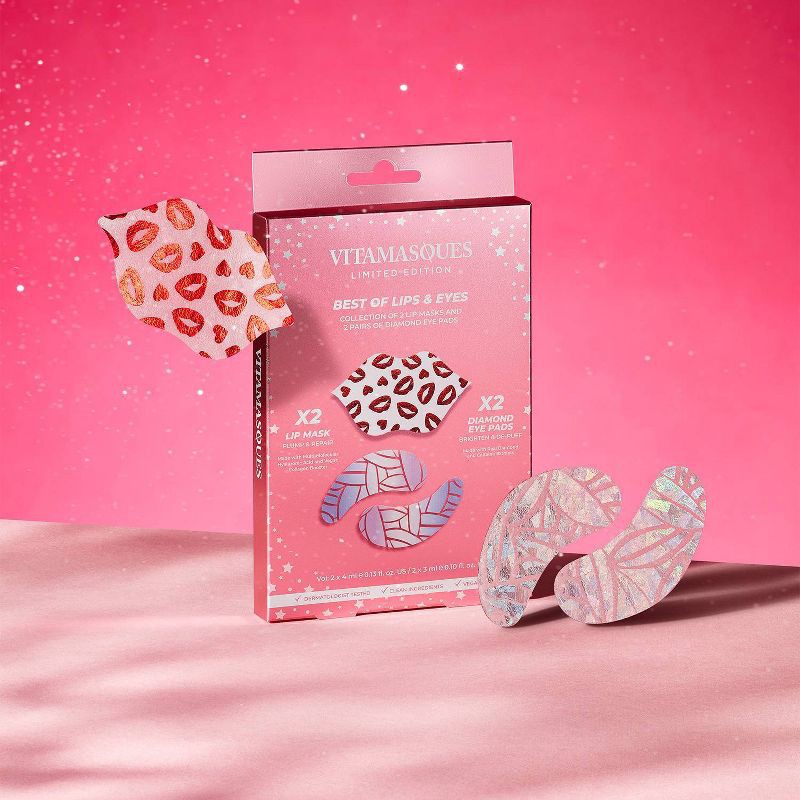 slide 3 of 11, Vitamasques Lip + Eye Box Set - 4ct, 4 ct