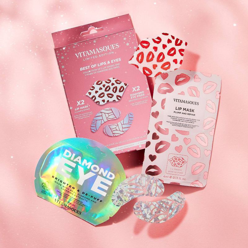 slide 4 of 11, Vitamasques Lip + Eye Box Set - 4ct, 4 ct