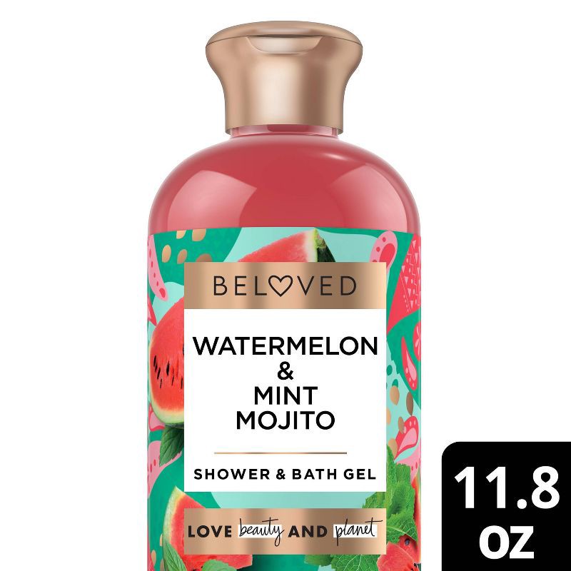 slide 1 of 6, Beloved Watermelon & Mint Mojito Vegan Shower & Bath Gel - 11.8 fl oz, 11.8 fl oz