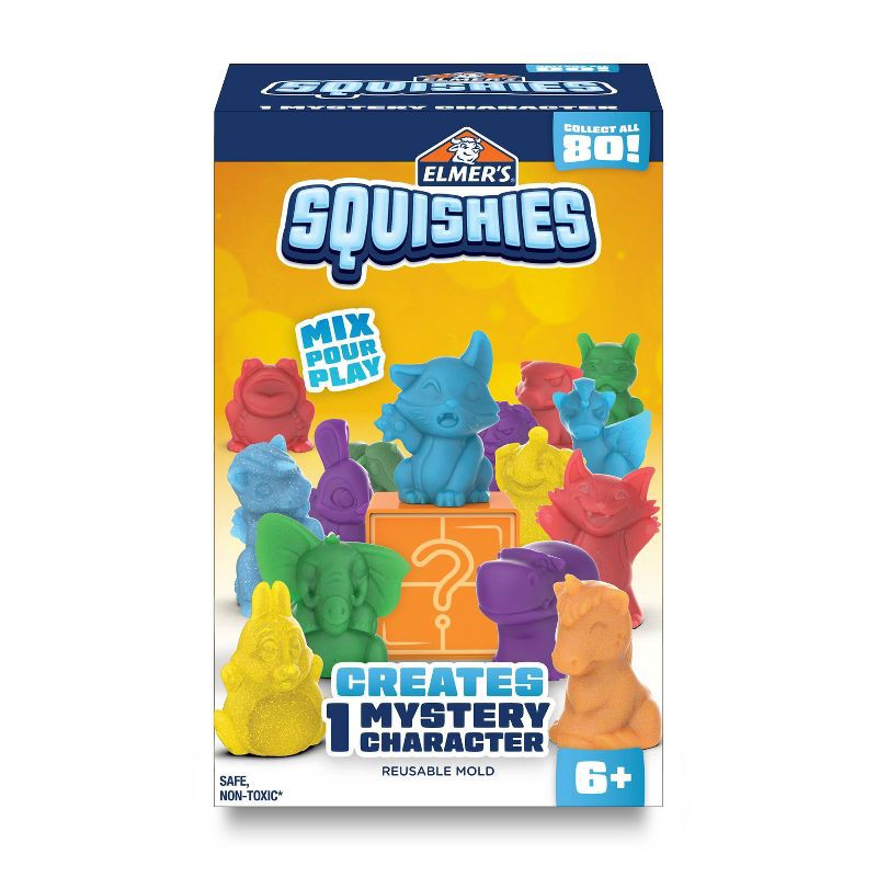 slide 1 of 5, Elmer's Squishies DIY Toy Activity Kit with Mystery Character, 1 ct