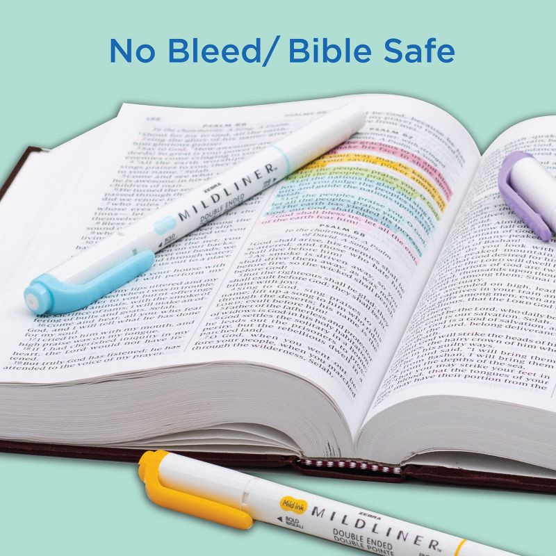 slide 9 of 9, Zebra 10ct Highlighters Mildliner Double Ended Gifting: Multicolored Art & Stationery Markers, 0.4mm Point, Ages 13+, Teacher Supplies, 10 ct