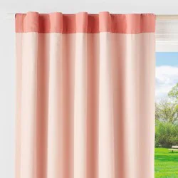 42"W x 84"L Tonal Window Kids' Blackout Window Curtain Panel Pink - Pillowfort™