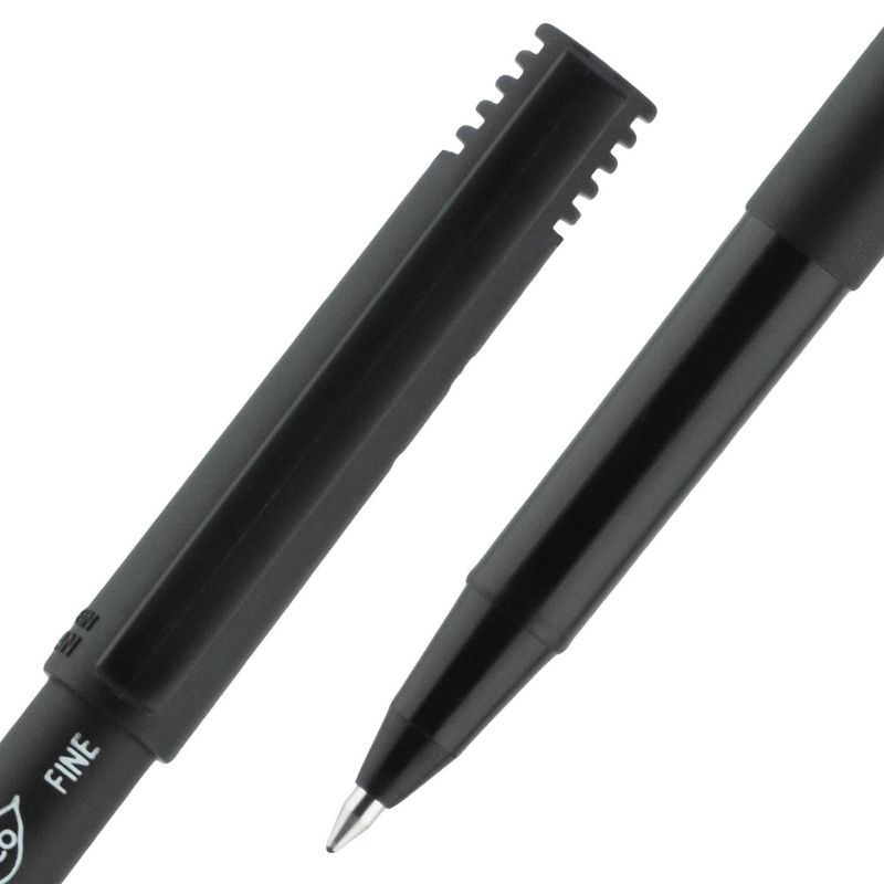 uniball 18ct Onyx Rollerball Pens Black Fine Point 0.7mm Black Ink