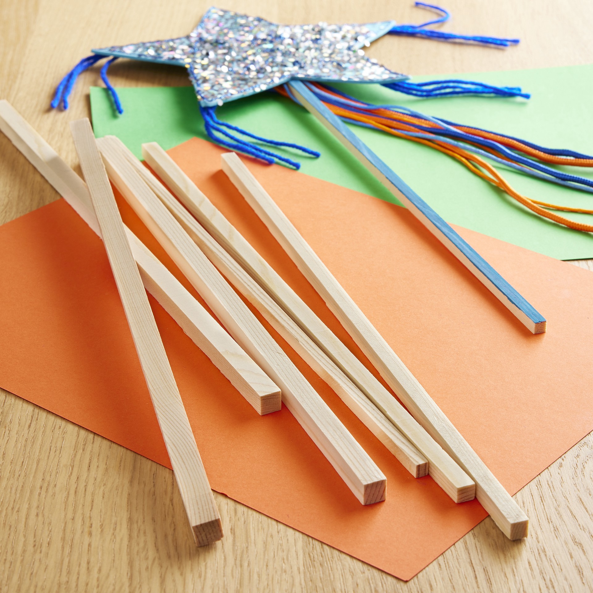 slide 2 of 3, 12" Wooden Square Dowels By Creatology, 12 in