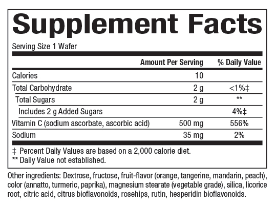 slide 2 of 2, Natural Factors Vitamin C Orange Flavor Chewable Tablets, 1 ct