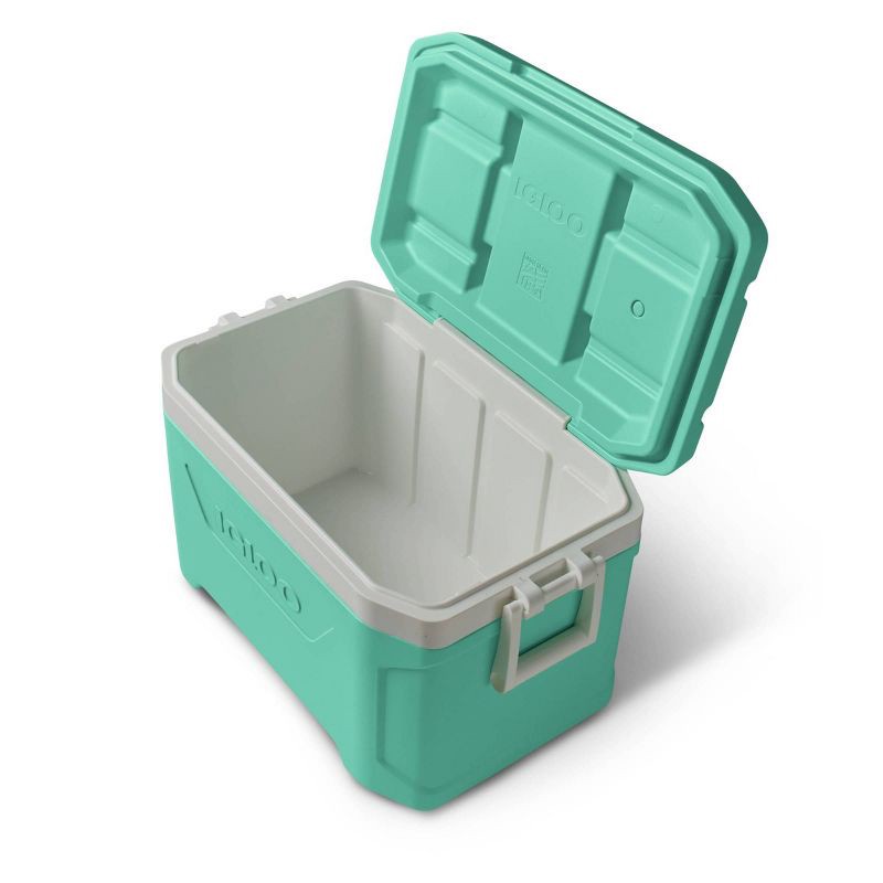 slide 12 of 13, Igloo Latitude 52qt Cooler - Mint, 52 qt