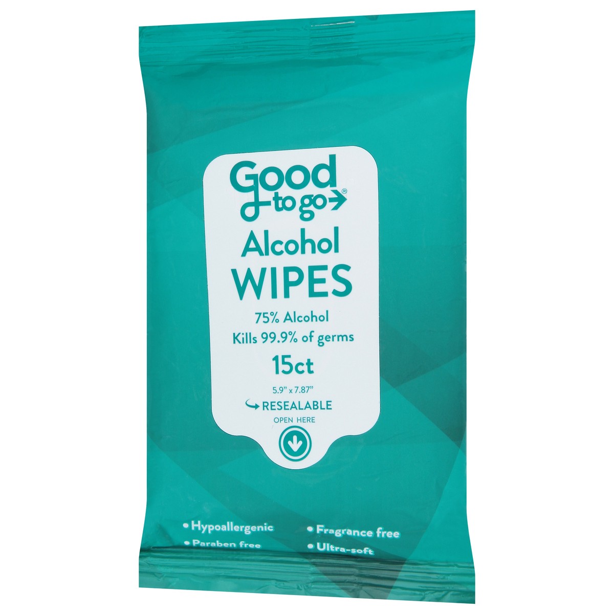 slide 7 of 9, Good to Go Alcohol Wipes 15 ea, 15 ct