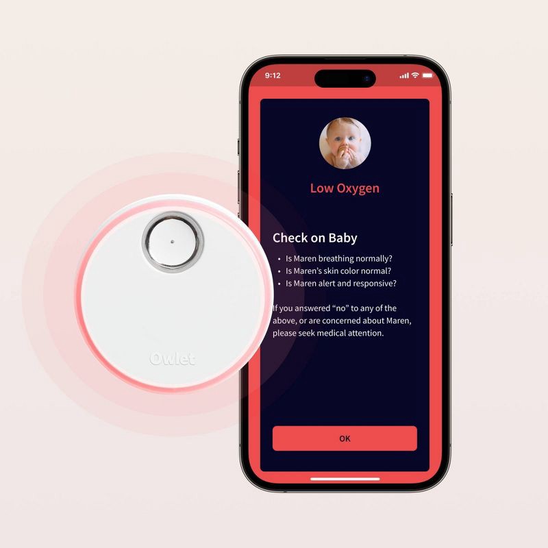 slide 3 of 9, Owlet Dream Duo 2 Smart Baby Monitor - Includes FDA-Cleared Dream Sock & HD Video Wifi Camera - Mint, 1 ct