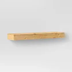 24" Floating Light Wood Shelf Natural - Threshold™
