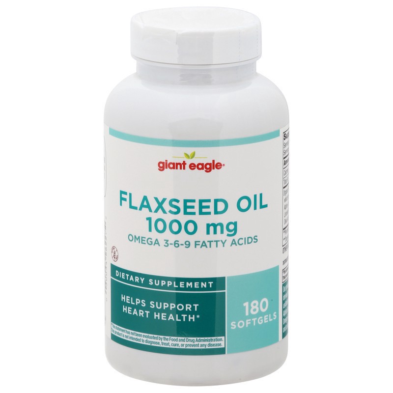 slide 1 of 5, Ge Flaxseed Oil, 180 ct