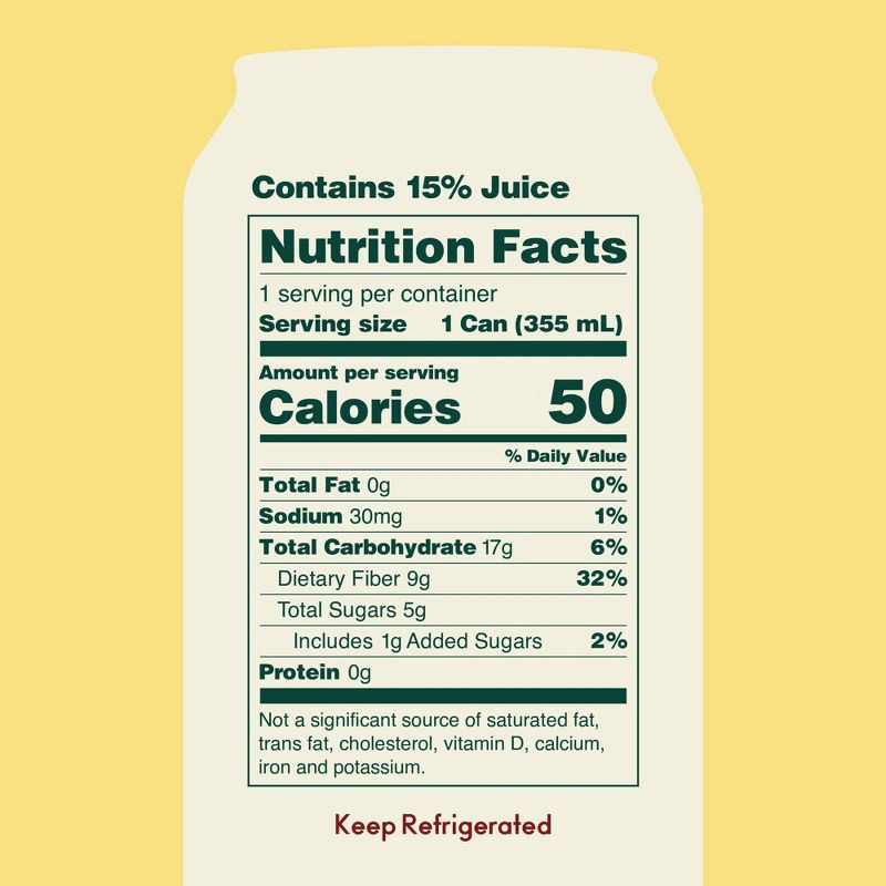 slide 3 of 6, OLIPOP Crisp Apple Prebiotic Soda - 12 fl oz Can, 12 fl oz