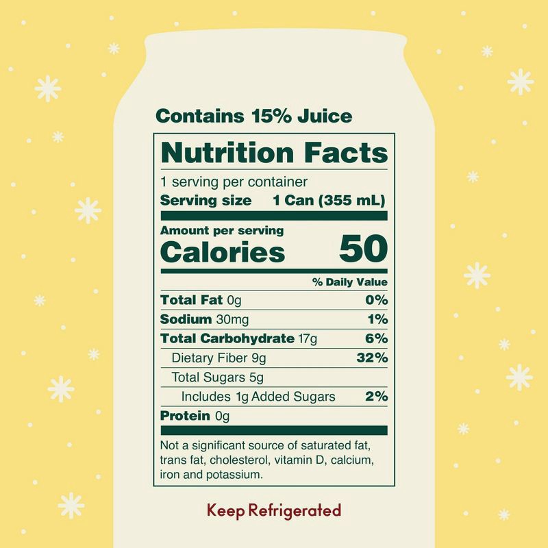 slide 5 of 6, OLIPOP Crisp Apple Prebiotic Soda - 12 fl oz Can, 12 fl oz