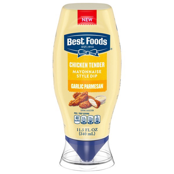 slide 1 of 1, Best Foods Mayonnaise Garlic Parmesan Dipping 11.5 Fo - 11.5 FZ, 11.5 fl oz