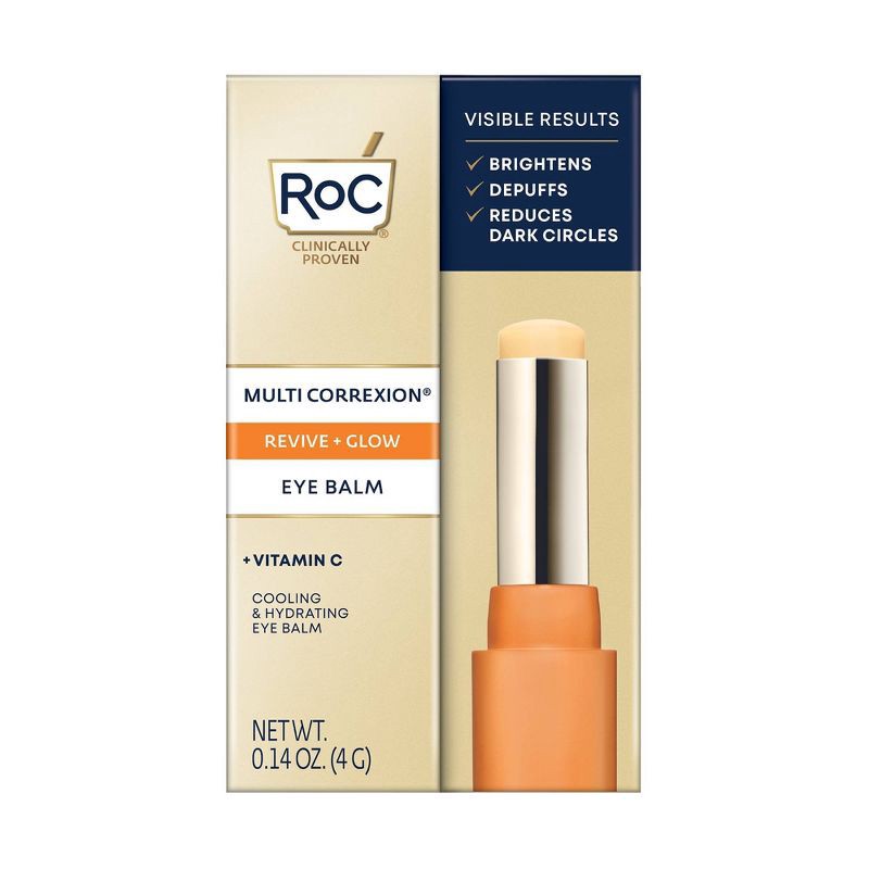 slide 2 of 9, RoC Multi Correxion Revive and Glow Vitamin C Under Eye Balm - 0.14oz, 0.14 oz