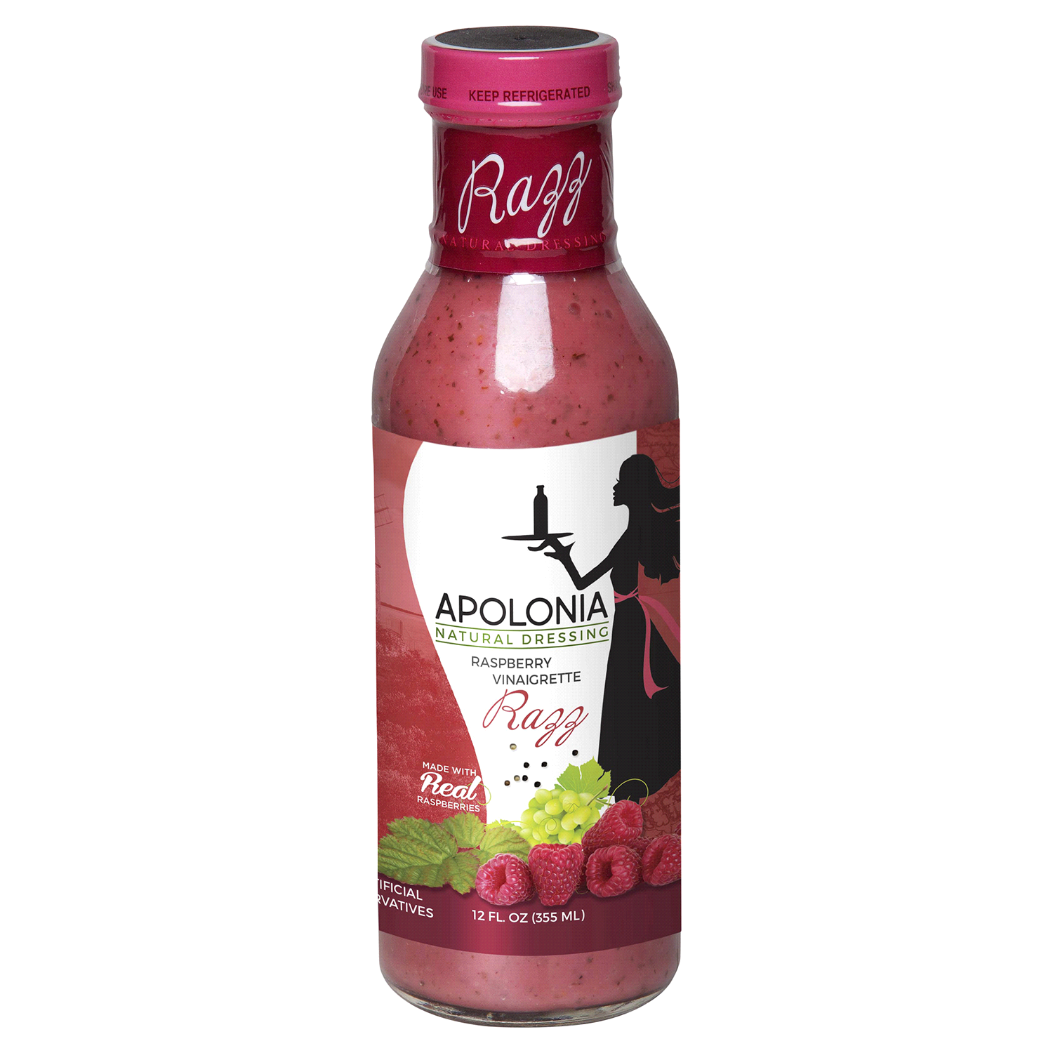 slide 1 of 1, Apolonia Razz Raspberry Vinaigrette, 12 oz, 12 oz