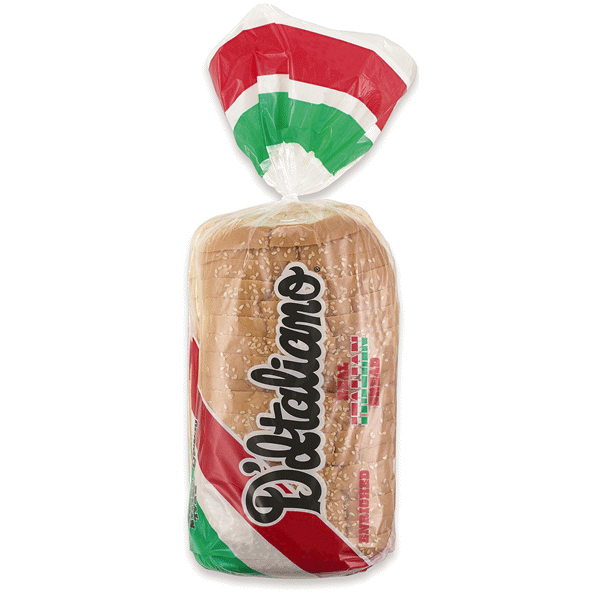 slide 1 of 1, D'Italiano White Bread with Seeds, 16 oz