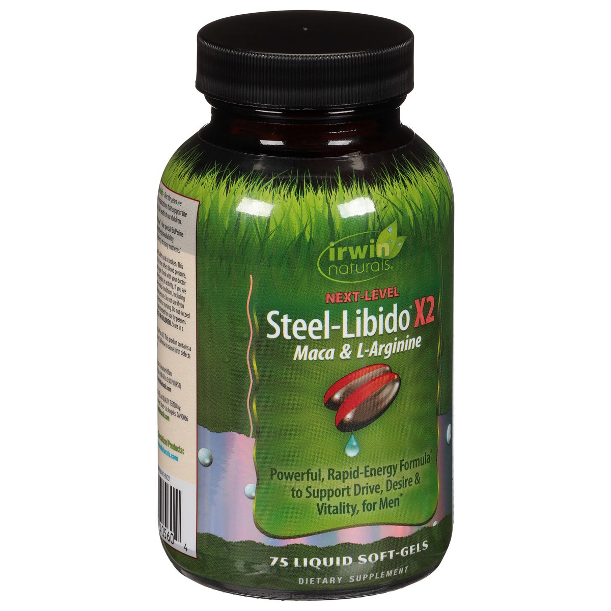 slide 9 of 10, Irwin Naturals Next-Level Steel Libido X2 75 Liquid Soft-Gels, 1 ct