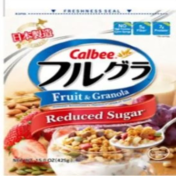 slide 1 of 1, Calbee Fugura Granola Reduced Sugar, 15 oz