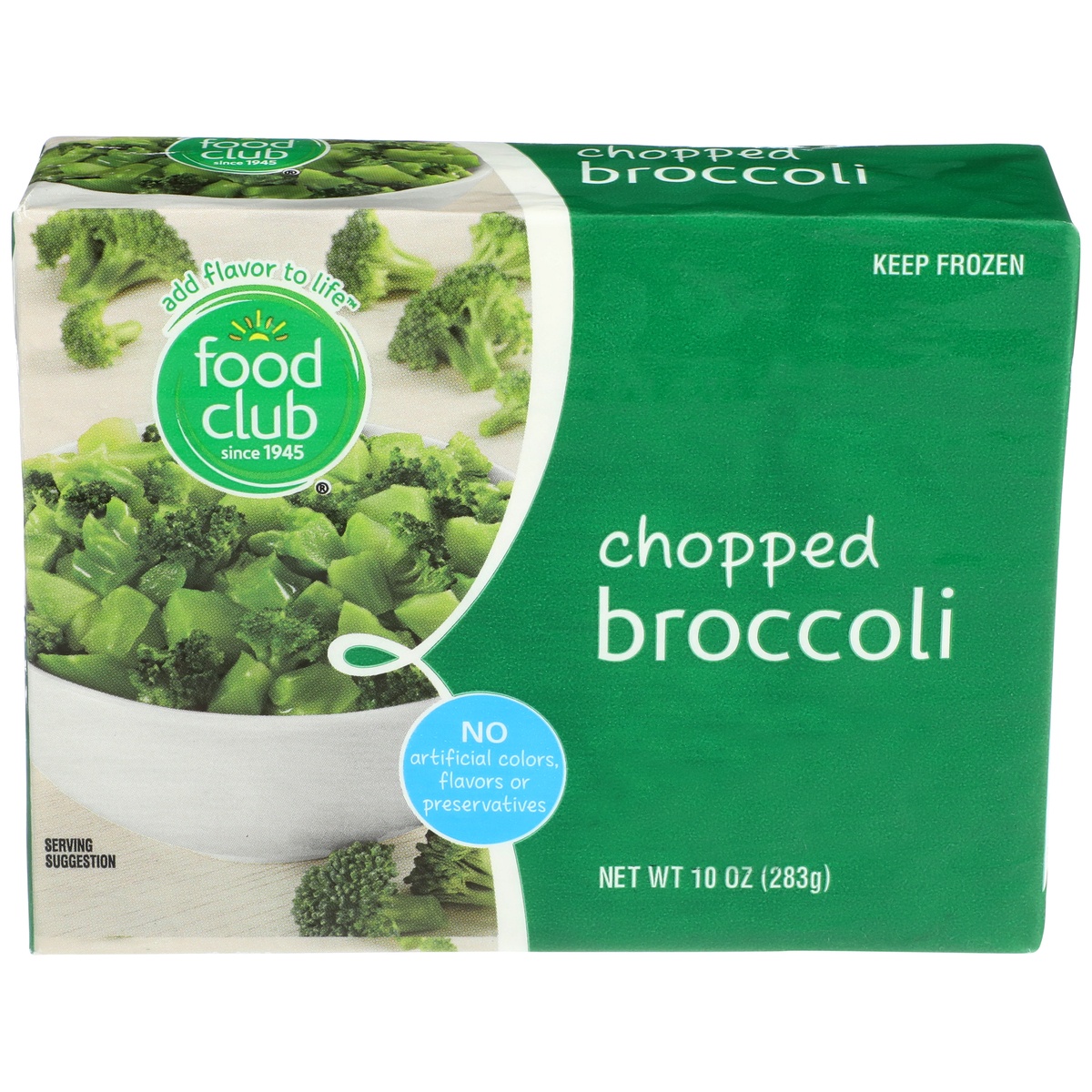 slide 1 of 6, Food Club Chopped Broccoli, 10 oz