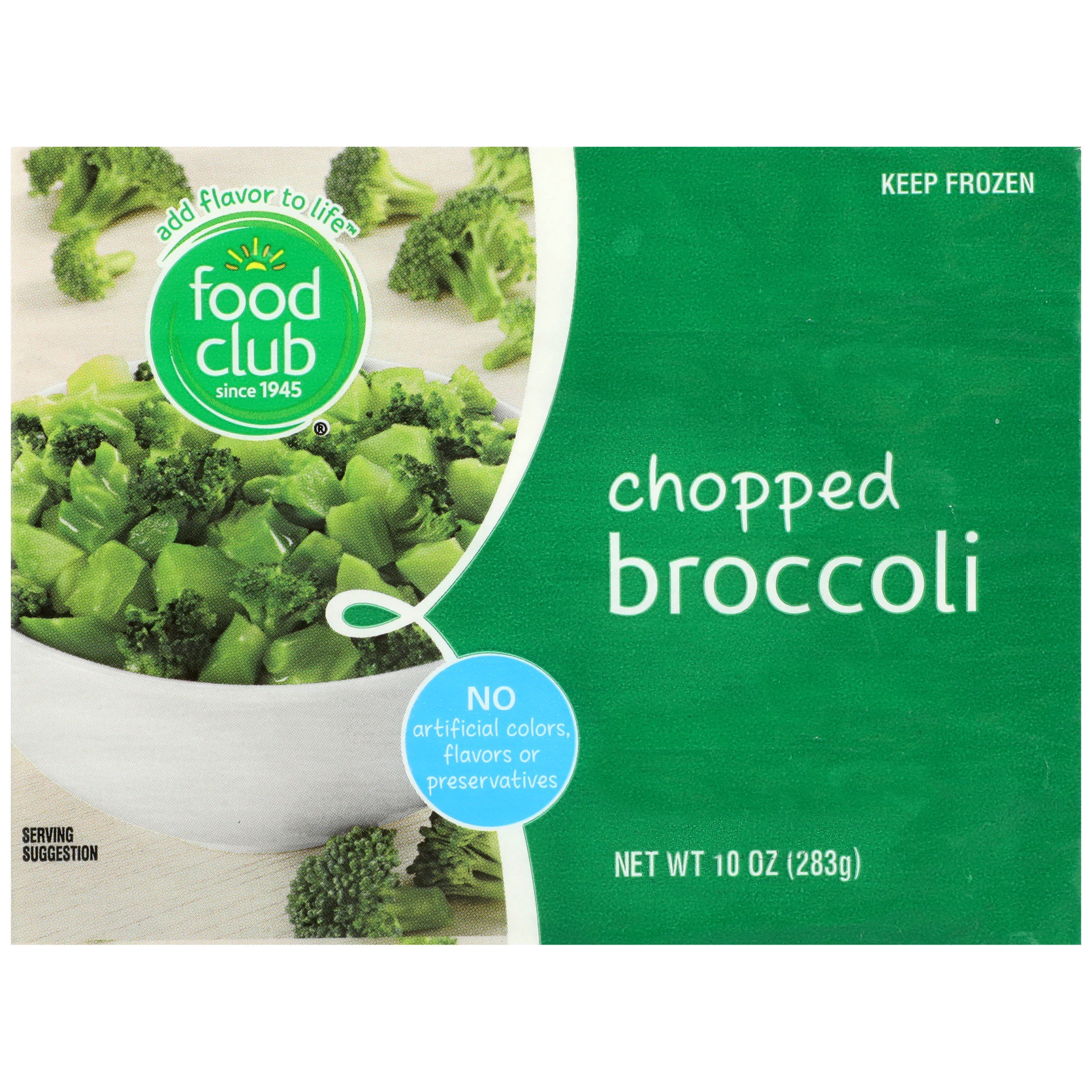 slide 1 of 6, Food Club Chopped Broccoli, 10 oz