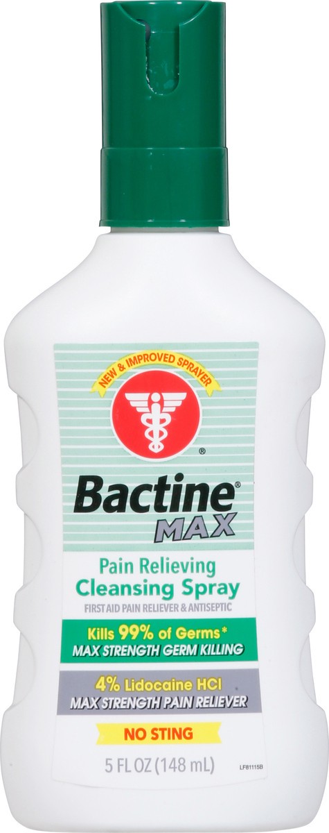 slide 8 of 10, Bactine Max Pain Relieving Cleansing Spray 5 oz, 5 oz