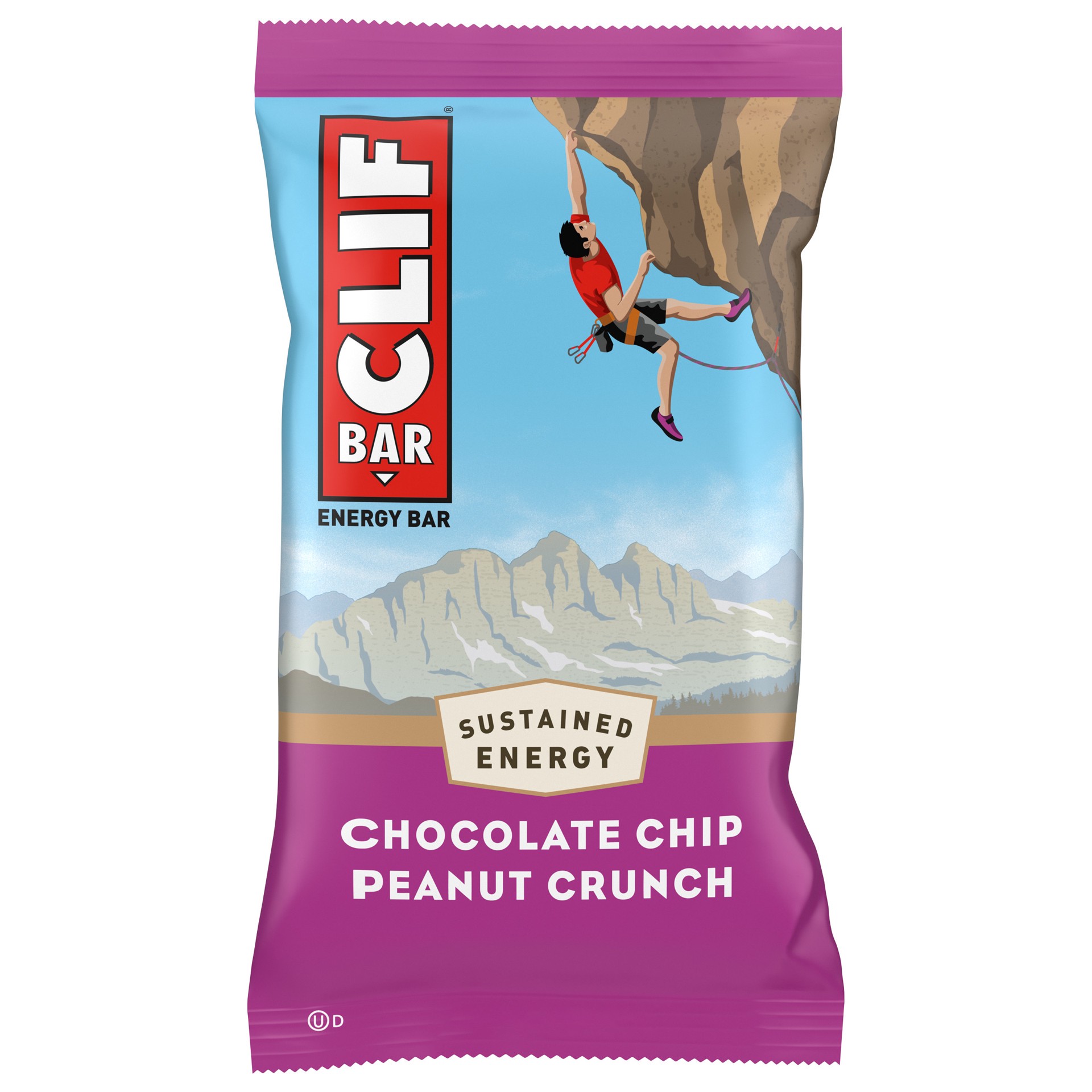 slide 1 of 9, CLIF BAR - Chocolate Chip Peanut Crunch - Made with Organic Oats - 11g Protein - Non-GMO - Plant Based - Energy Bar - 2.4 oz., 2.4 oz