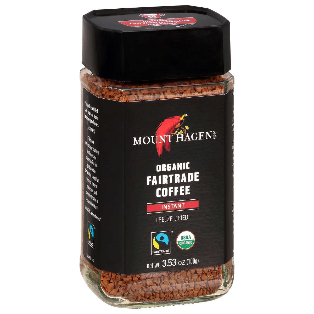 slide 1 of 1, Mount Hagen Organic Fairtrade Instant Freeze-Dried Coffee - 3.53 oz, 3.53 oz