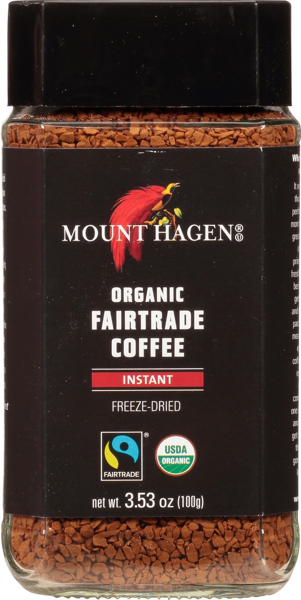 slide 1 of 10, Mount Hagen Organic Fairtrade Instant Freeze-Dried Coffee 3.53 oz Jar, 3.53 oz
