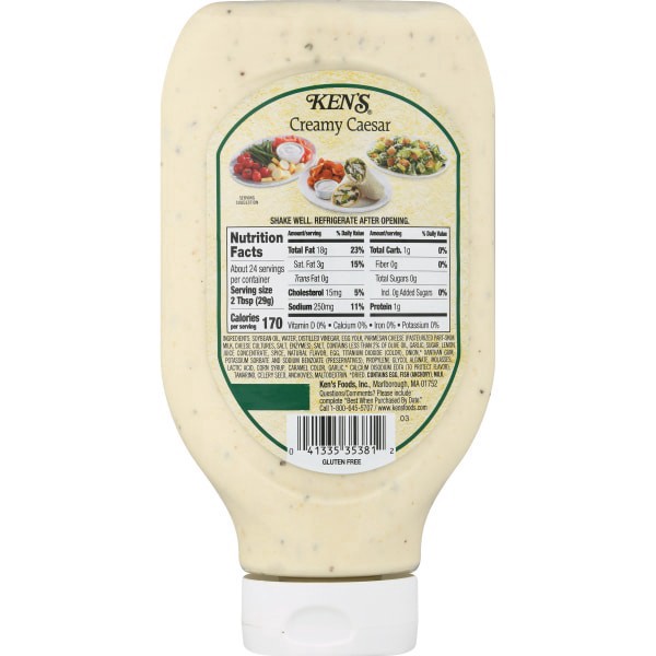 slide 4 of 17, Ken's Steak House Creamy Caesar Dressing, Topping & Spread 24 fl oz, 24 fl oz