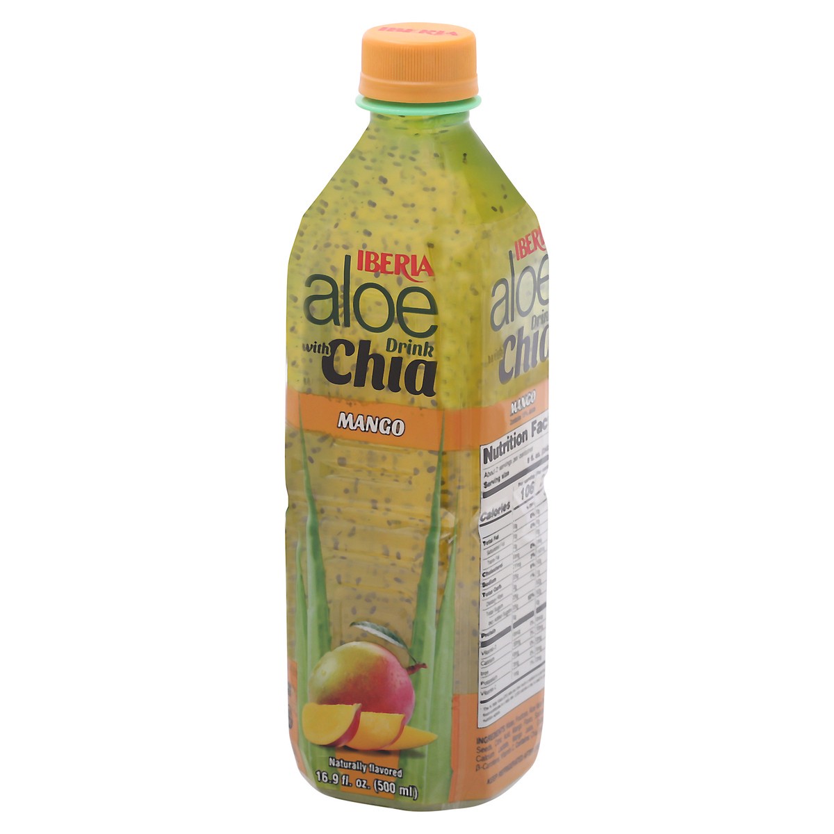 slide 7 of 9, Iberia Mango Aloe Drink with Chia 16.9 fl oz, 16.9 fl oz