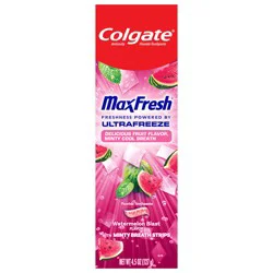 Colgate Max Fresh Anticavity Fluoride Toothpaste - Watermelon Blast With Mint - 4.5 oz
