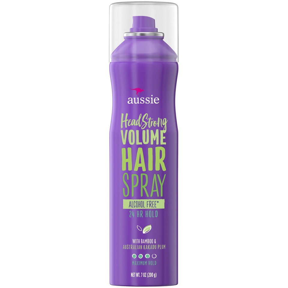 slide 1 of 4, Aussie Maximum Hold Alcohol-Free Hair Spray, 7 oz