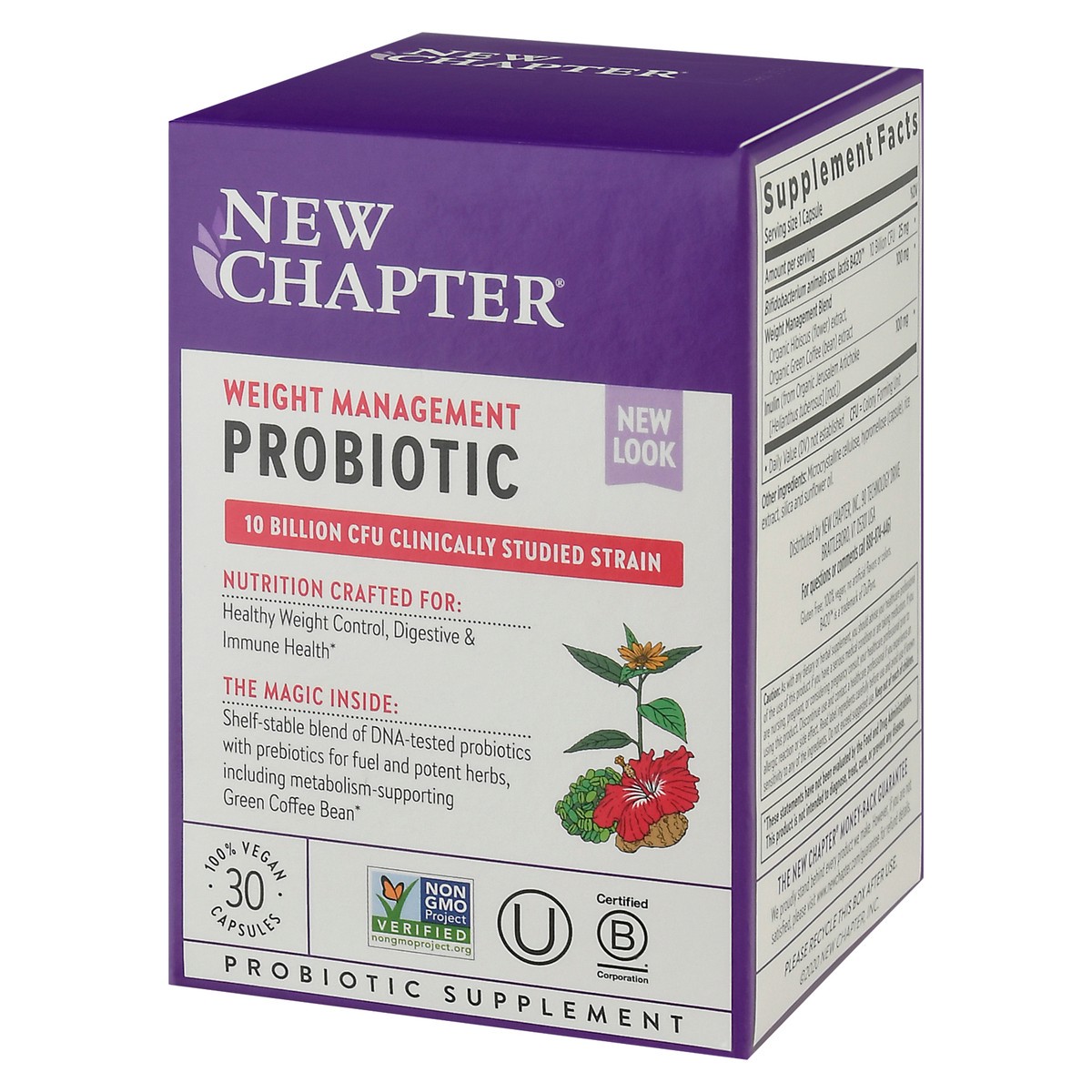 slide 6 of 9, New Chapter Weight Management Probiotic Vegan Capsules 30 ea Box, 30 ct