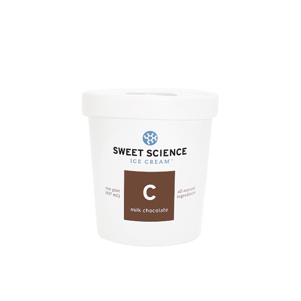 slide 1 of 1, Sweet Science Milk Chocolate Ic, 1 pint