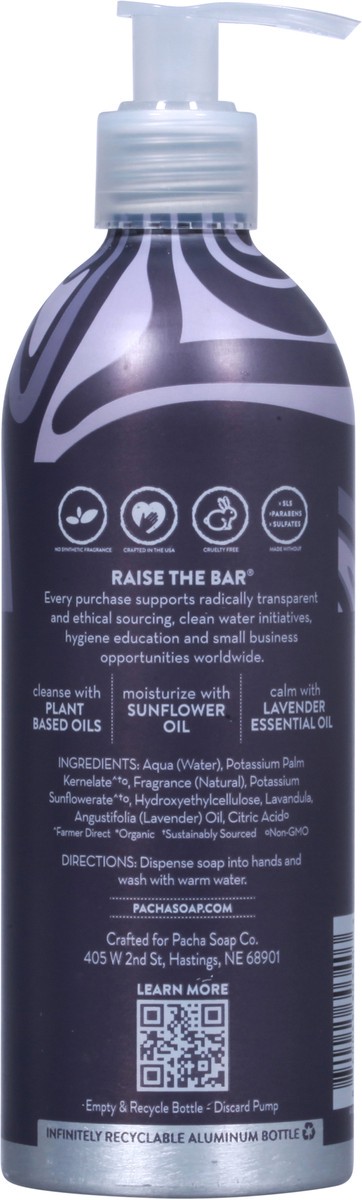 slide 9 of 9, Pacha Soap Co. Liquid French Lavender Hand Soap 12 fl oz, 12 fl oz