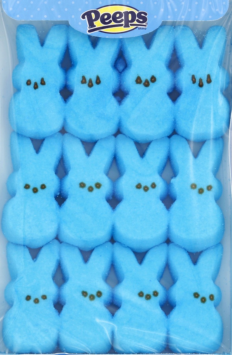 slide 2 of 4, Peeps Blue Marshmallow Bunnies, 12 ct