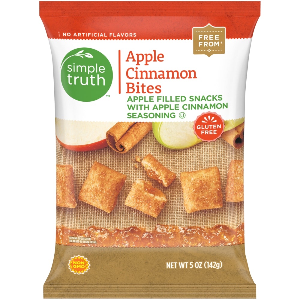 slide 1 of 1, Simple Truth Apple Cinnamon Bites, 5 oz