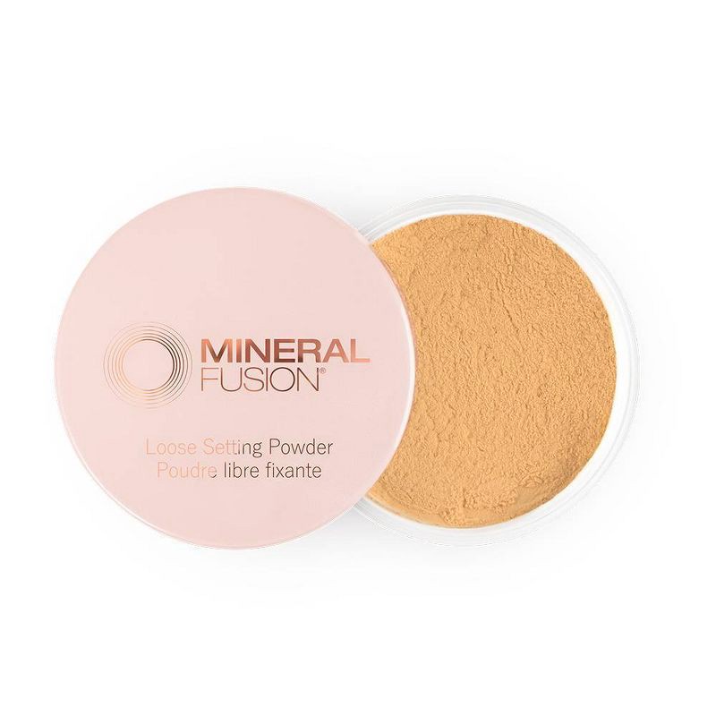 slide 1 of 6, Mineral Fusion Oil Absorbing Loose Setting Powder - Banana - 0.47oz, 0.47 oz
