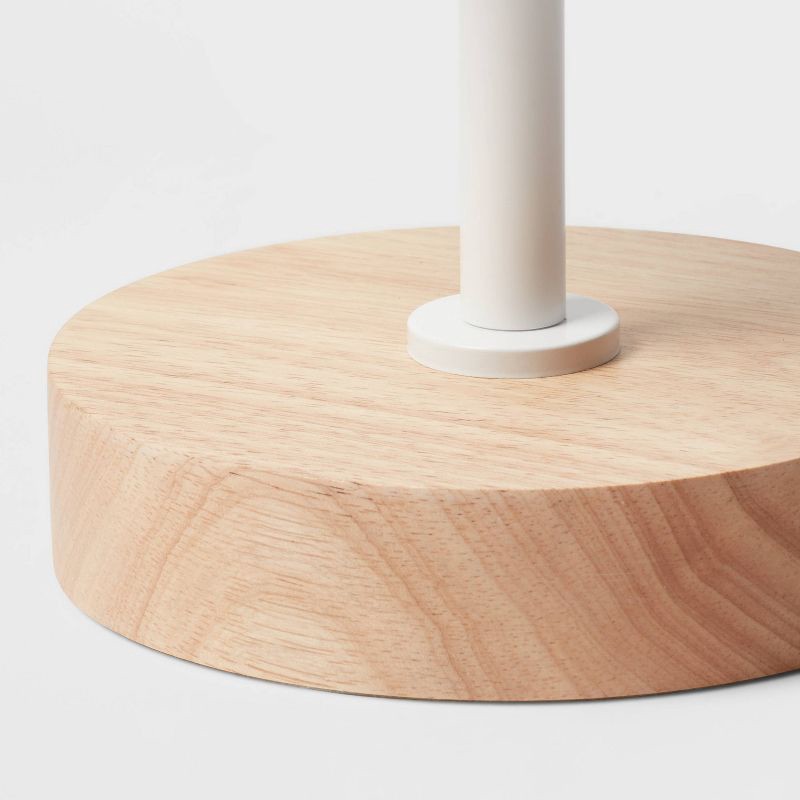 slide 4 of 4, Kids' Table Lamp White/Wood - Pillowfort™, 1 ct