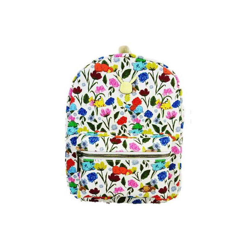 slide 1 of 3, Pokemon Floral Print 11" Mini Backpack, 1 ct