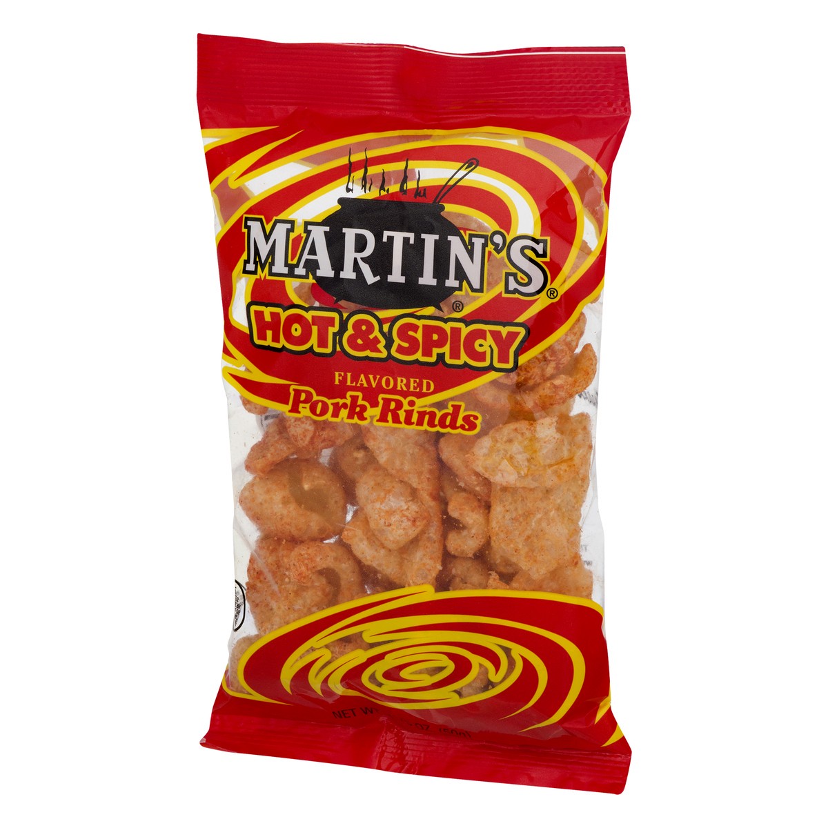 slide 4 of 9, Martin's Hot & spicy Pork Rinds 1.75 oz, 1.75 oz